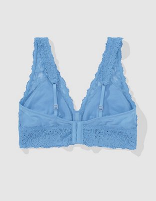 Show Off Eyelash Lace Padded Plunge Bralette