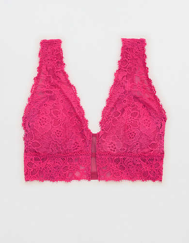 Aerie Hibiscus Lace Padded Halter Bralette