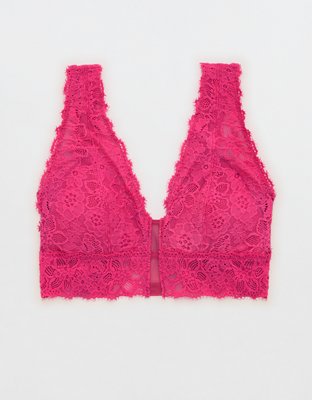 Aerie Eyelash Lace Plunge Bralette