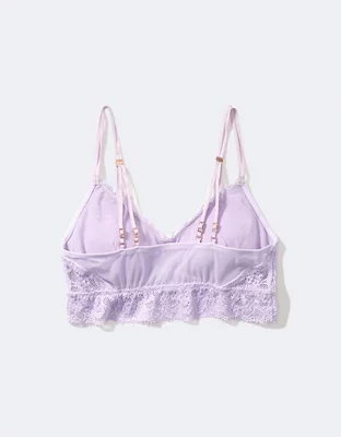 Aerie Eyelash Lace Push Up Bralette