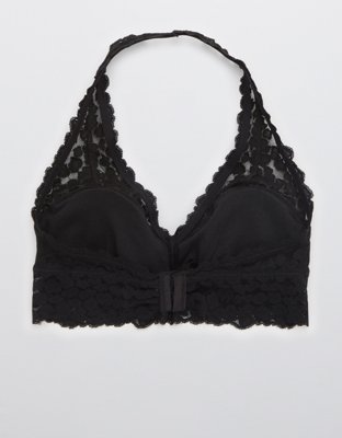Aerie Animal Lace Padded Halter Bralette