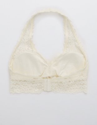Aerie Animal Lace Padded Halter Bralette