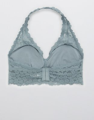 Aerie Animal Lace Padded Halter Bralette