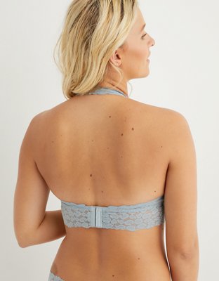 Aerie Animal Lace Padded Halter Bralette