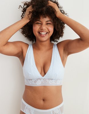 Aerie Far Out Lace Padded Plunge Bralette