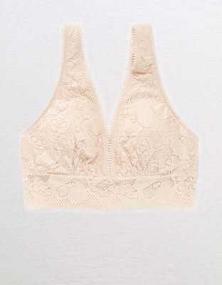 Aerie Paradise Lace Padded Plunge Bralette