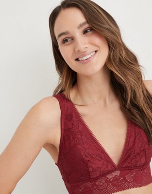 Aerie padded lace plunge - Gem