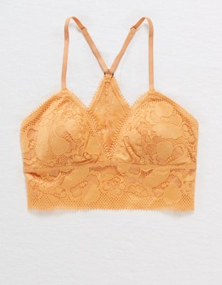 Aerie Ribbed Firework Lace Longline Bralette