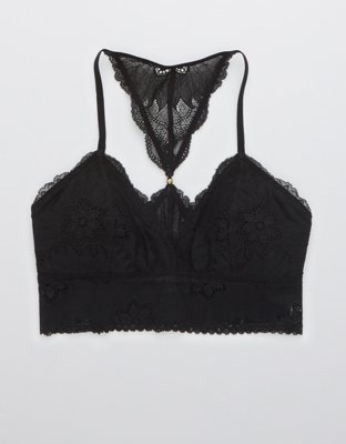 Aerie Hibiscus Lace Padded Racerback Bralette