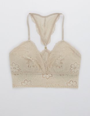 Aerie Hibiscus Lace Padded Racerback Bralette