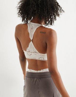 Aerie Hibiscus Lace Padded Racerback Bralette