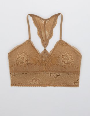 Aerie Hibiscus Lace Padded Racerback Bralette