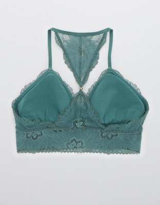 Aerie Hibiscus Lace Padded Racerback Bralette