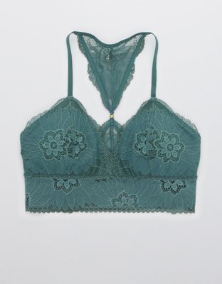 Aerie Hibiscus Lace Padded Racerback Bralette