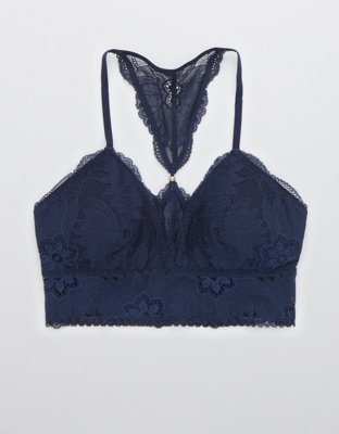 Aerie Hibiscus Lace Padded Racerback Bralette