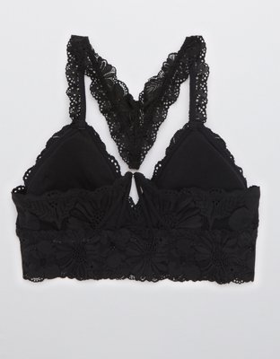 Aerie Garden Party Lace Padded Racerback Bralette
