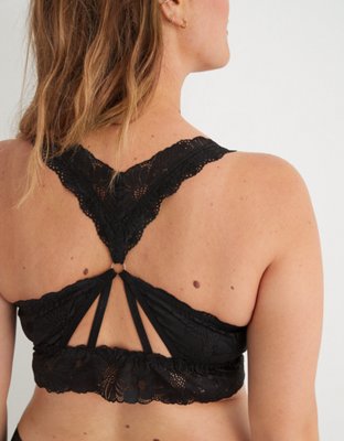 Aerie Queens Lace Mesh Racerback Bralette