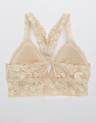 Aerie Garden Party Lace Padded Racerback Bralette