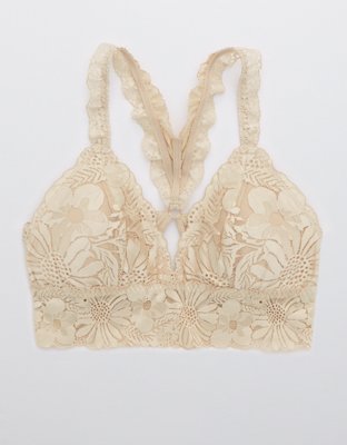 Aerie Garden Party Lace Padded Racerback Bralette