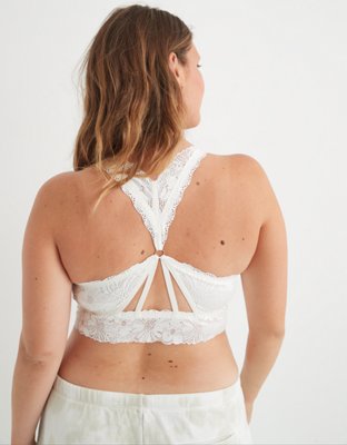 Aerie Garden Party Lace Padded Racerback Bralette