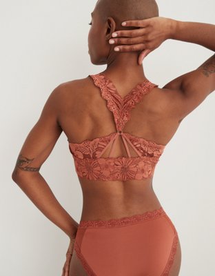 Aerie Garden Party Lace Padded Racerback Bralette