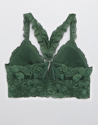 Aerie Garden Party Lace Padded Racerback Bralette
