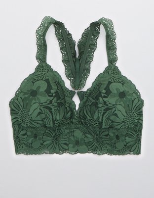 Aerie Garden Party Lace Padded Racerback Bralette