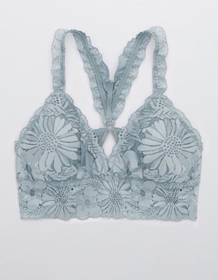 Aerie Garden Party Lace Padded Racerback Bralette