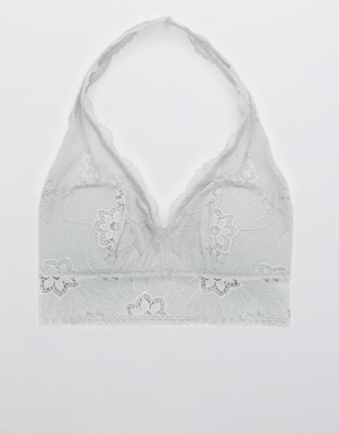 Aerie Hibiscus Lace Padded Halter Bralette