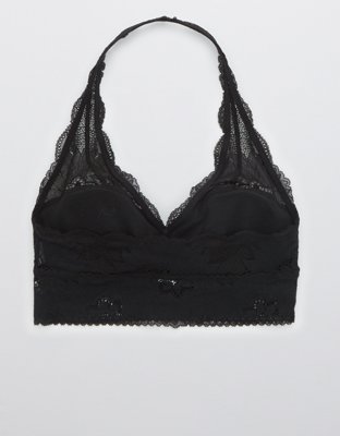 Aerie Hibiscus Lace Padded Halter Bralette