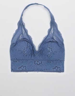 Aerie Hibiscus Lace Padded Halter Bralette