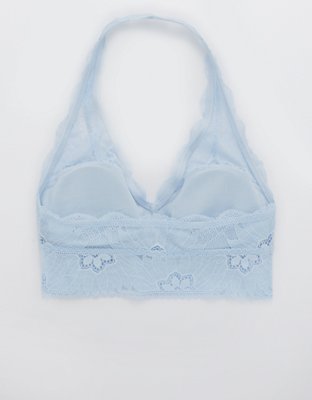 Aerie Hibiscus Lace Padded Halter Bralette
