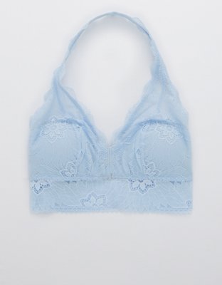 Aerie Hibiscus Lace Padded Halter Bralette