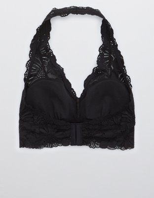 Aerie Garden Party Lace Padded Halter Bralette