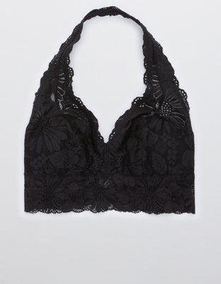 Aerie Garden Party Lace Padded Halter Bralette