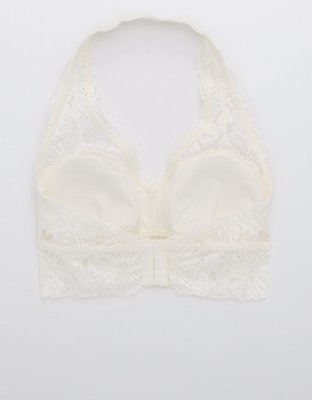Aerie Garden Party Lace Padded Halter Bralette