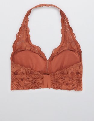 Aerie Garden Party Lace Padded Halter Bralette