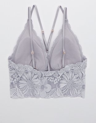 Aerie Garden Party Lace Strappy Padded Bralette