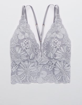 Aerie Garden Party Lace Strappy Padded Bralette