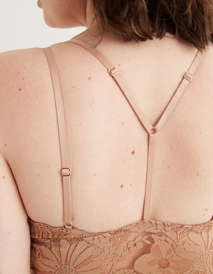 Aerie Garden Party Lace Strappy Padded Bralette