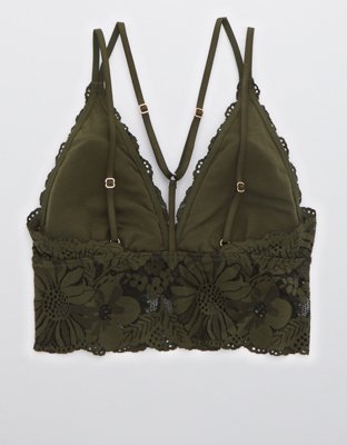 Aerie Garden Party Lace Strappy Padded Bralette