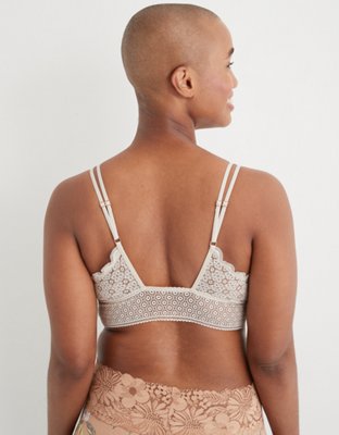 Aerie Queens Lace Padded Plunge Bralette