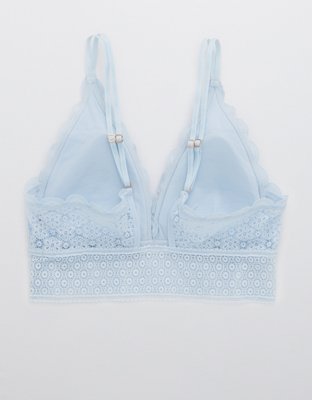 Aerie Queens Lace Padded Plunge Bralette