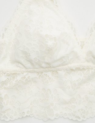 Aerie Gingerbread Lace Padded Strappy Bralette