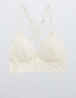 Aerie Animal Lace Padded Strappy Bralette