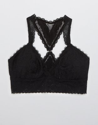 Aerie Festive Lace Padded Racerback Bralette