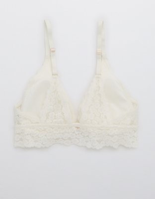 Aerie Animal Lace Padded Plunge Bralette