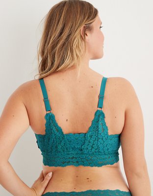 Aerie Eyelash Lace Padded Plunge Bralette, Men's & Women's Jeans, Clothes  & Accessories