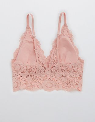 Aerie Bluegrass Lace Padded Plunge Bralette