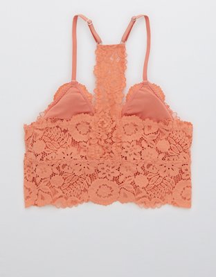 Aerie Bluegrass Bralette con encaje, relleno y espalda deportiva